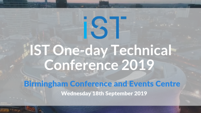 IST Conference 2019 Birmingham Banner