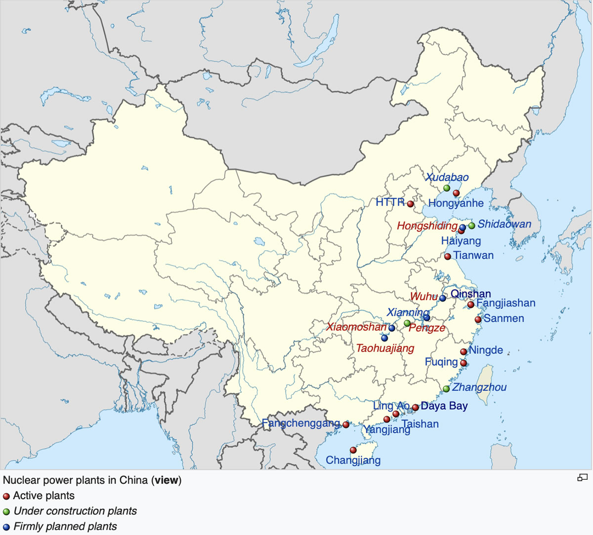 China Power Plant Map