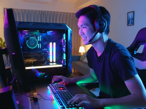 Gaming Technician at work